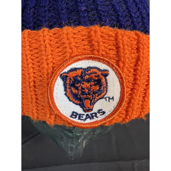 Chicago Bears NFL Vintage Sock Hat Beanie Tobagan with ball‎ - Picture 6 of 7
